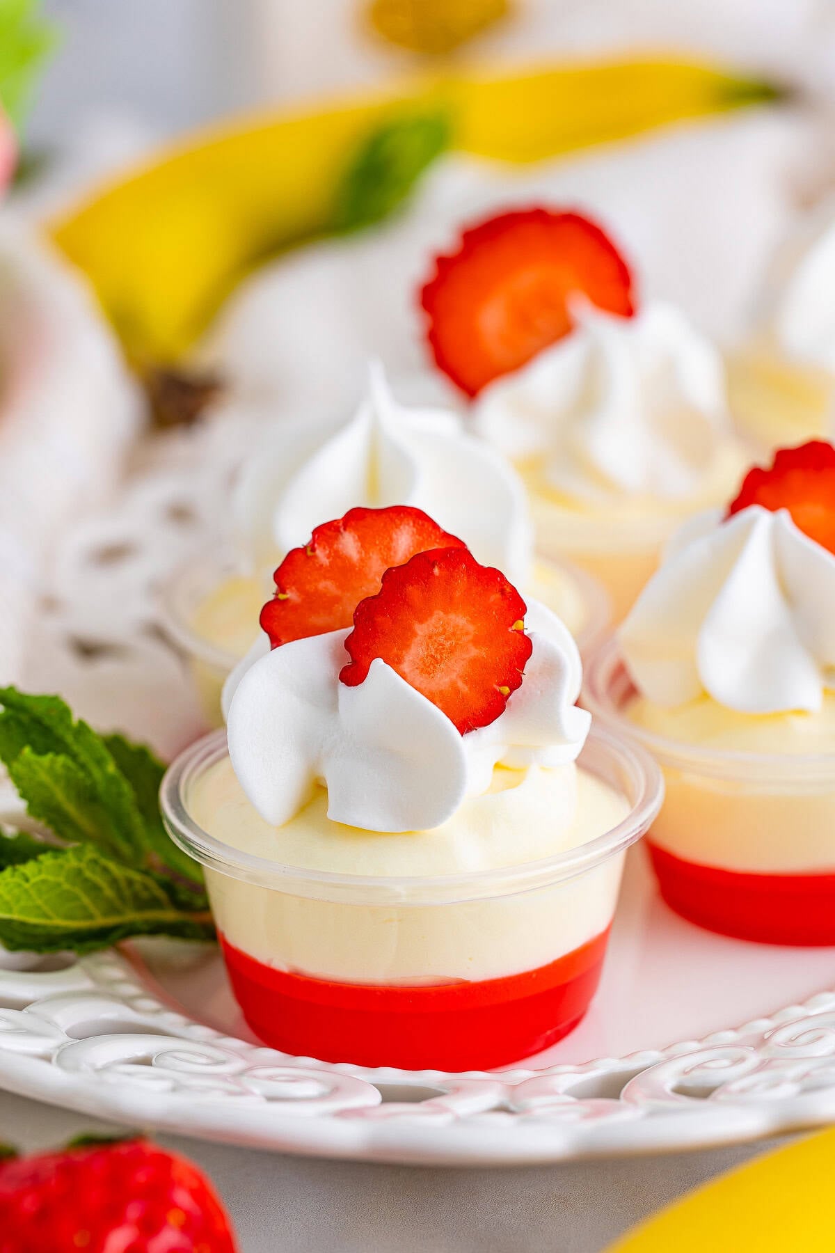 Strawberry Banana Pudding Shots Recipe