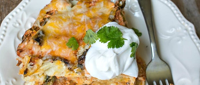 “Stuffed Poblano” Mexican Lasagna