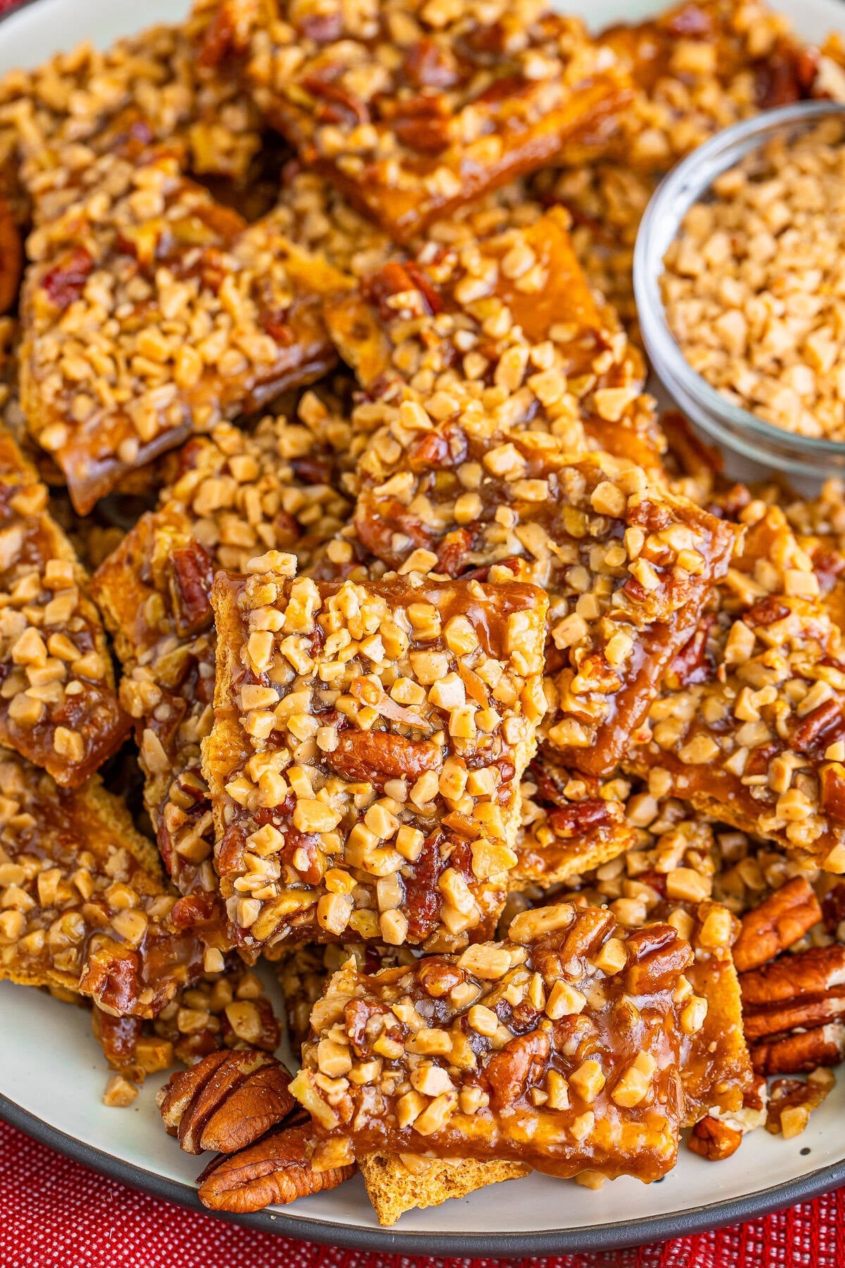 Easy Graham Cracker Toffee with Heath Bits
