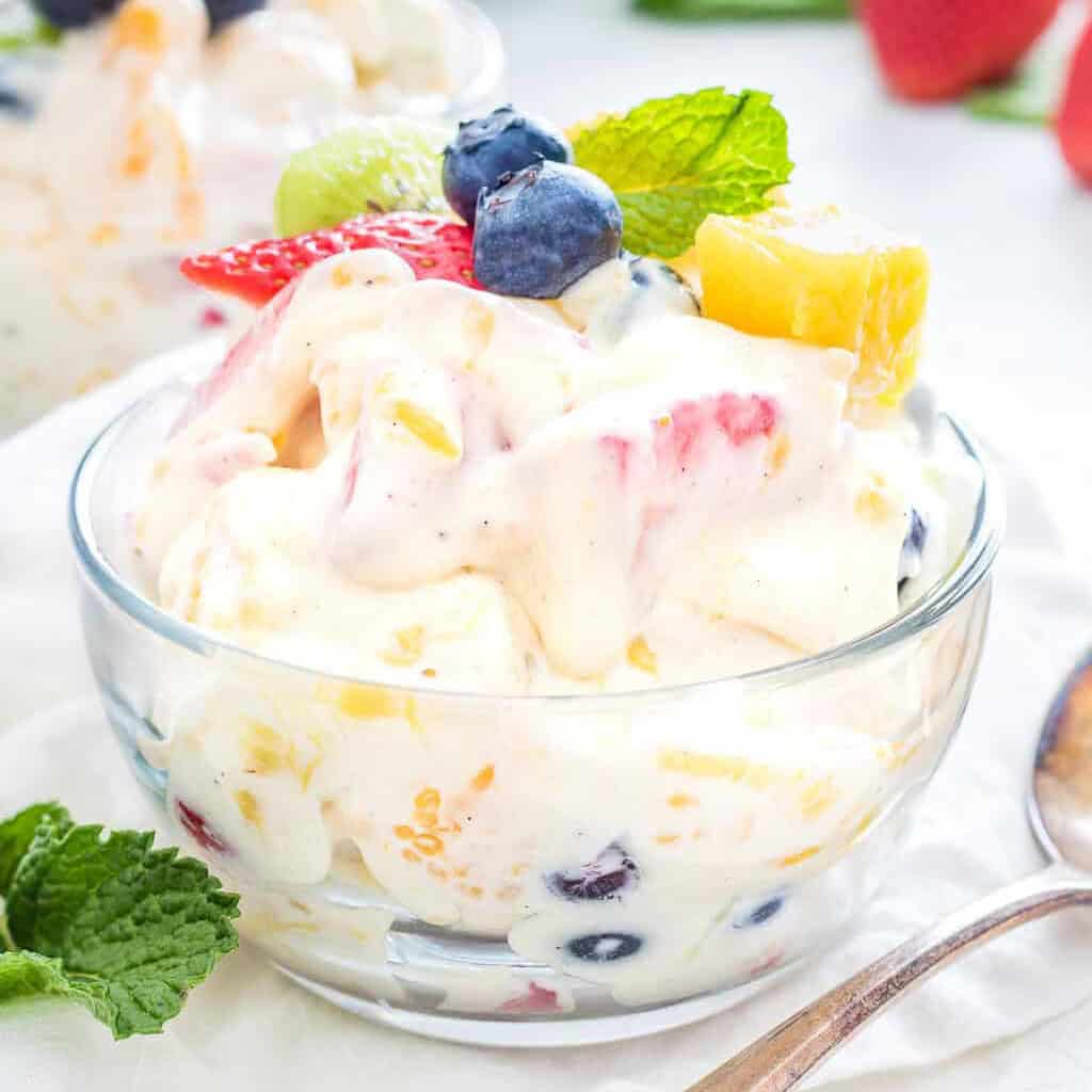 Best Cheesecake Salad Recipe (Tropical Fruit)
