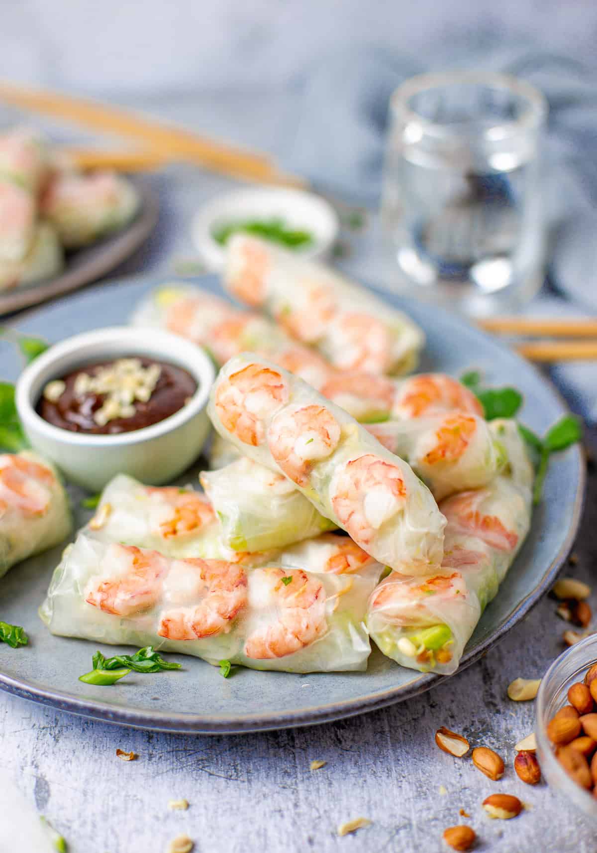 Fresh Vietnamese Salad Rolls with Shrimp