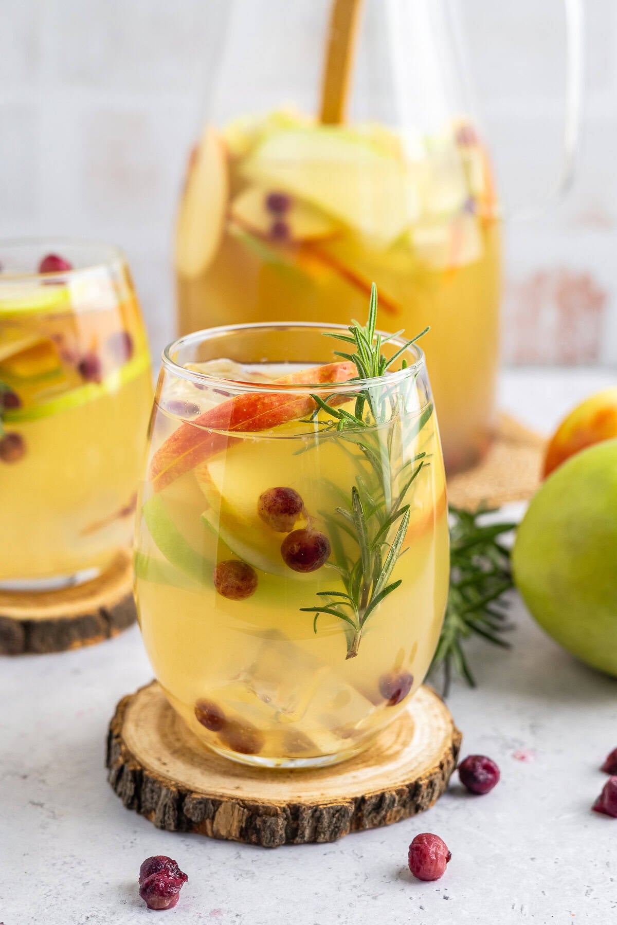 Sparkling White Wine Winter Sangria