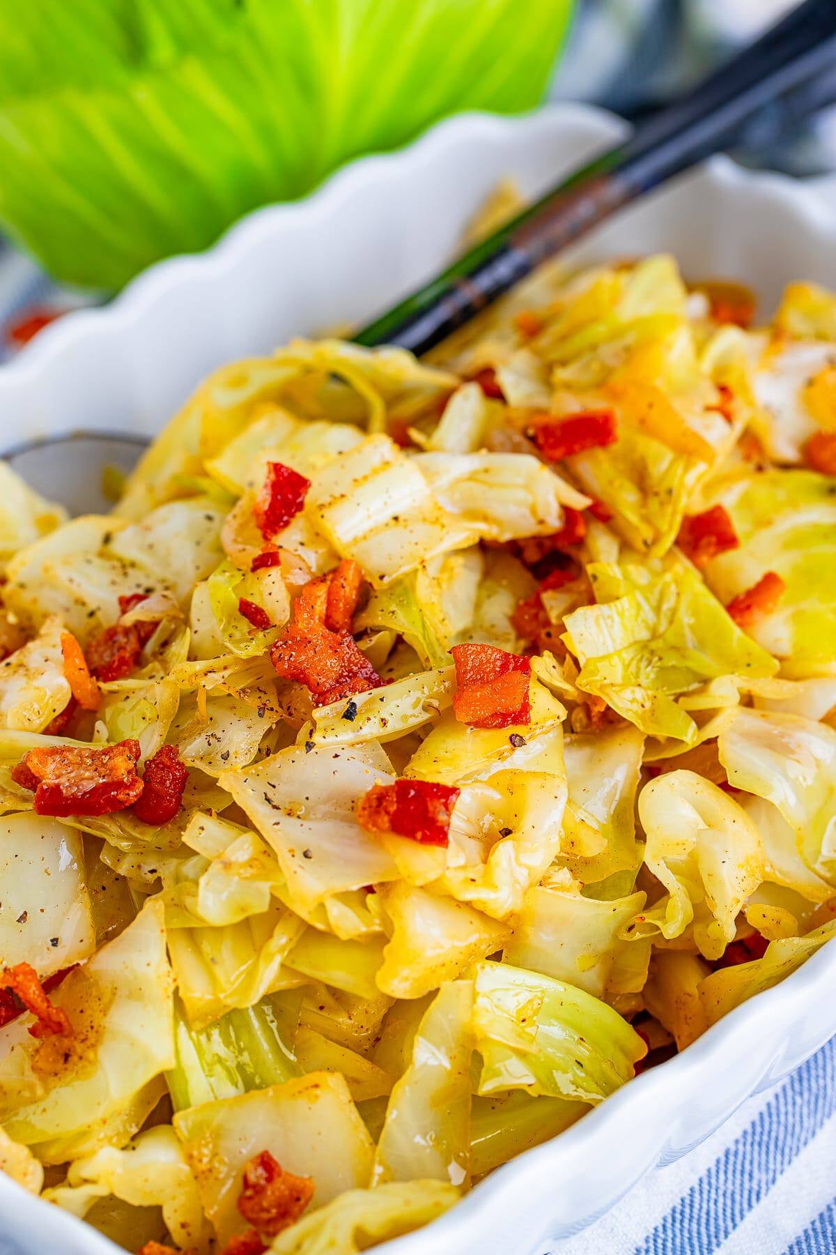 Easy Southern Fried Cabbage with Bacon Recipe