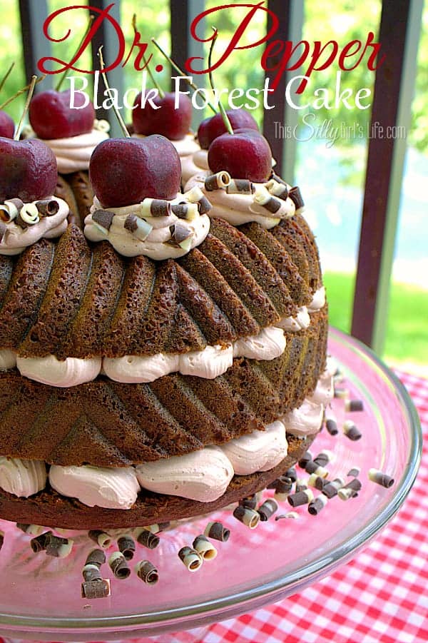 Dr. Pepper Black Forest Cake