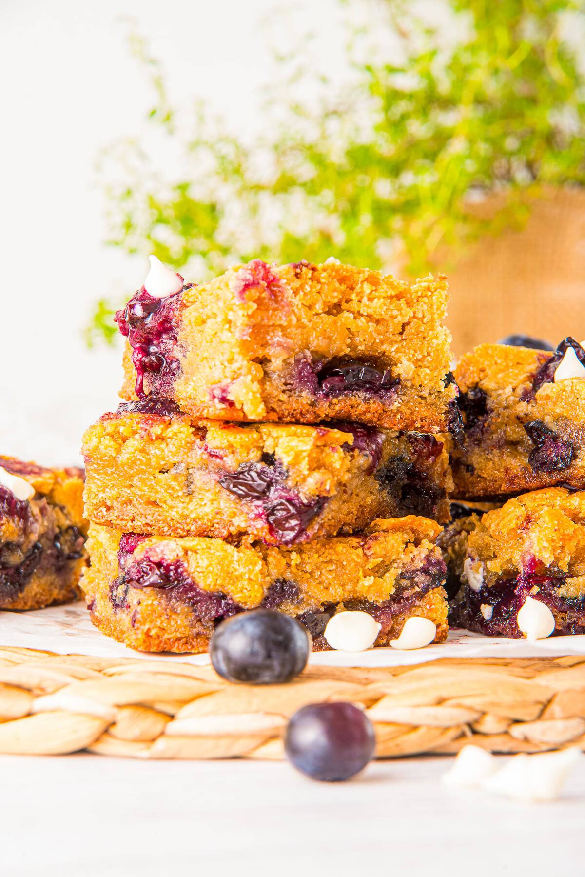 Blueberry White Chocolate Blondies Recipe
