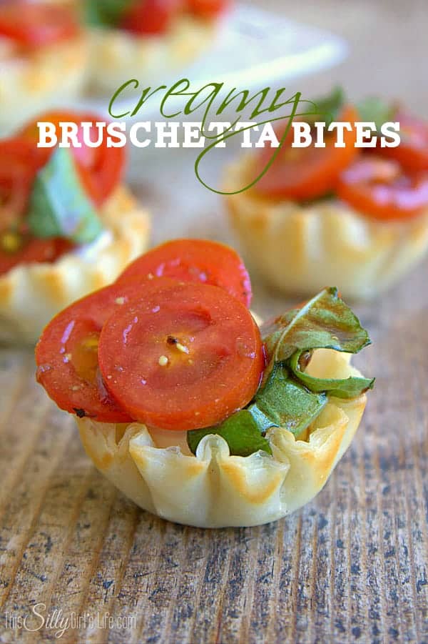 Creamy Bruschetta Bites
