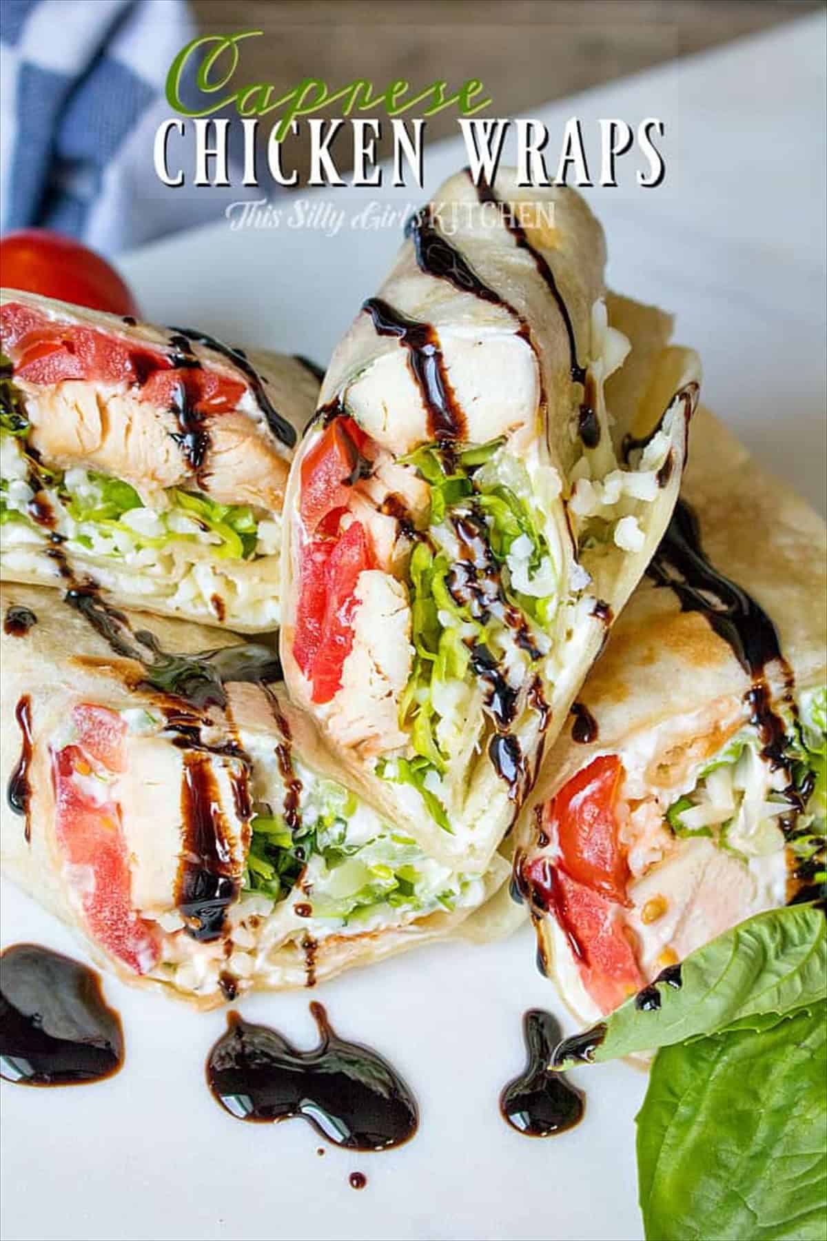 Easy Caprese Chicken Wraps Recipe