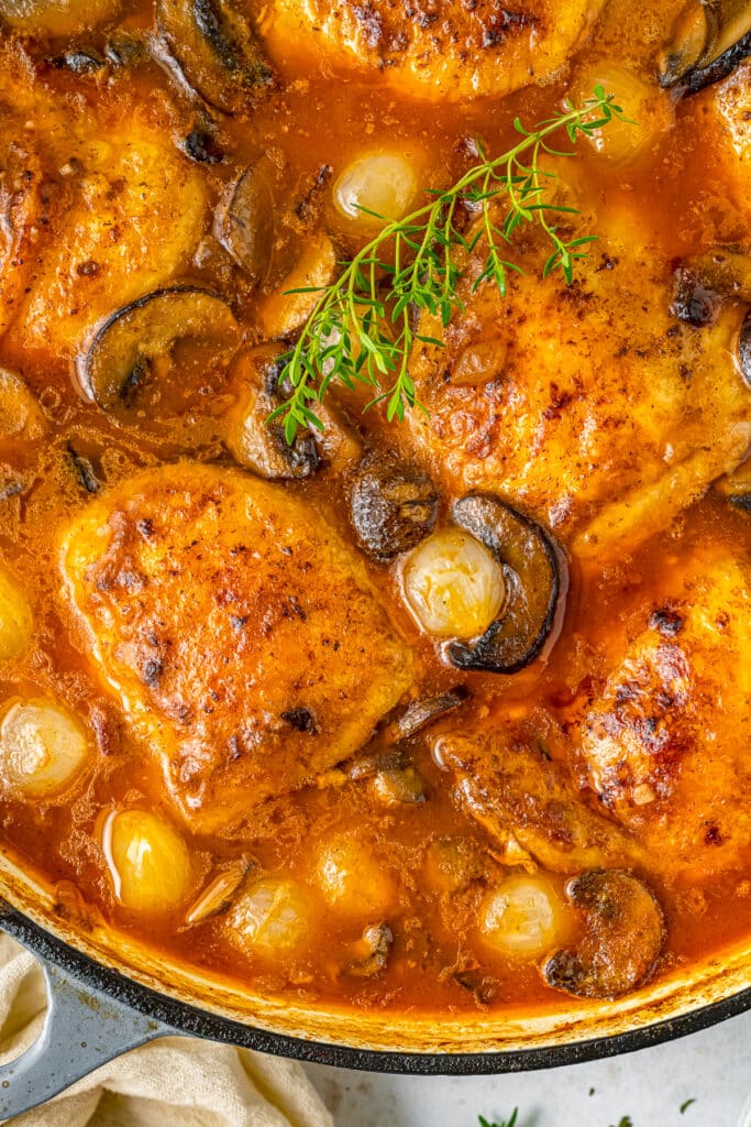 Coq au Vin Recipe (Chicken in Wine)