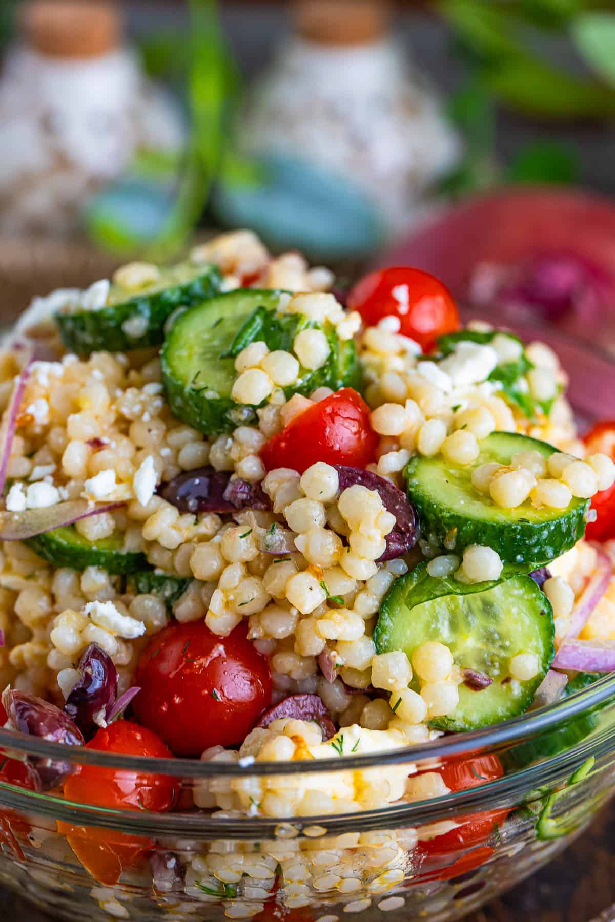 Pearl Couscous Salad Recipe with Feta