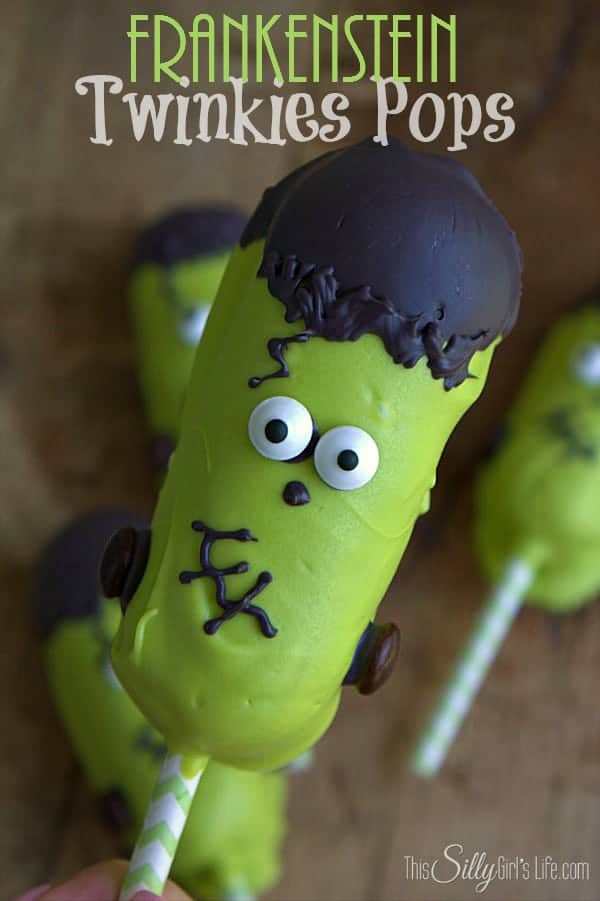 Frankenstein Twinkies Pops