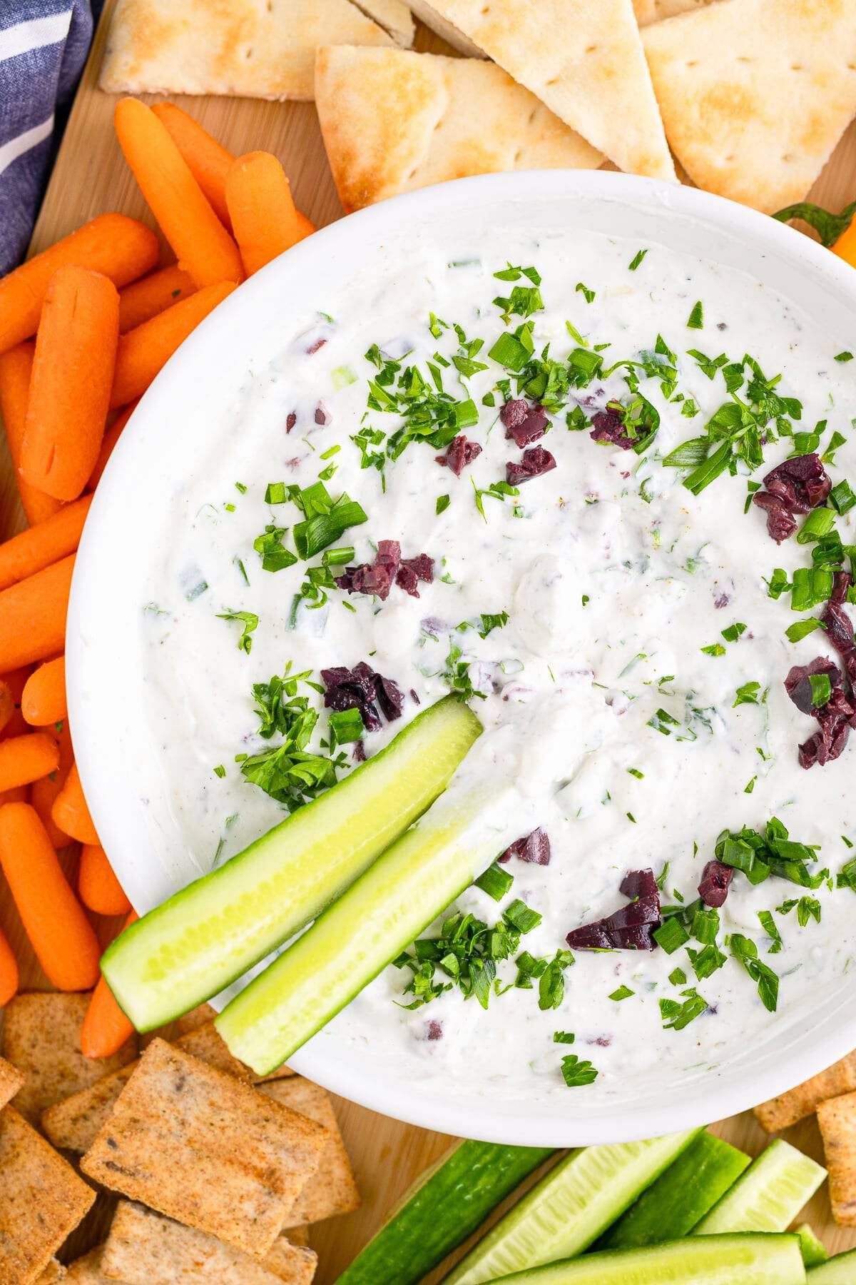 Greek Yogurt Dip with Feta and Herbs