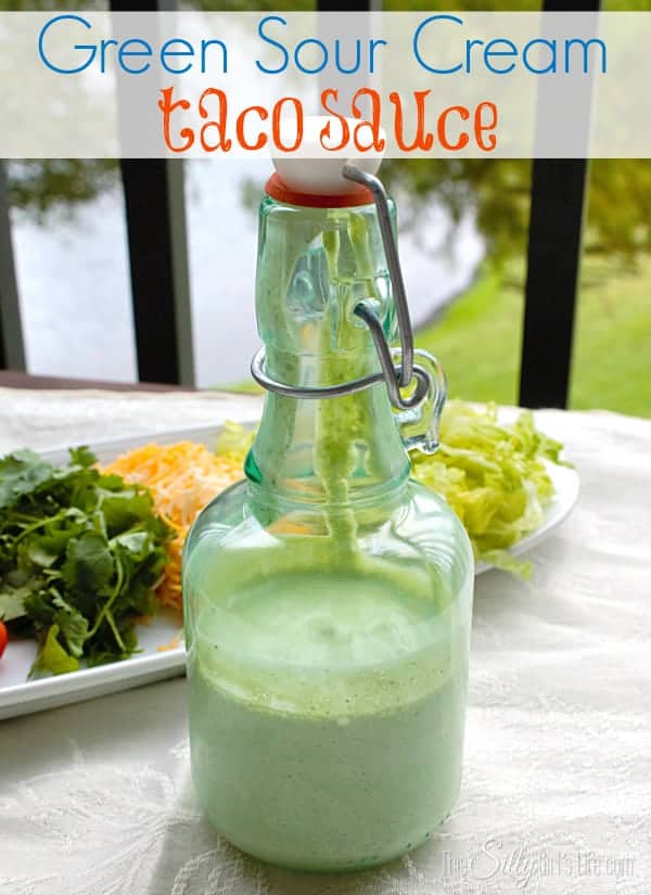 Green Sour Cream Taco Sauce