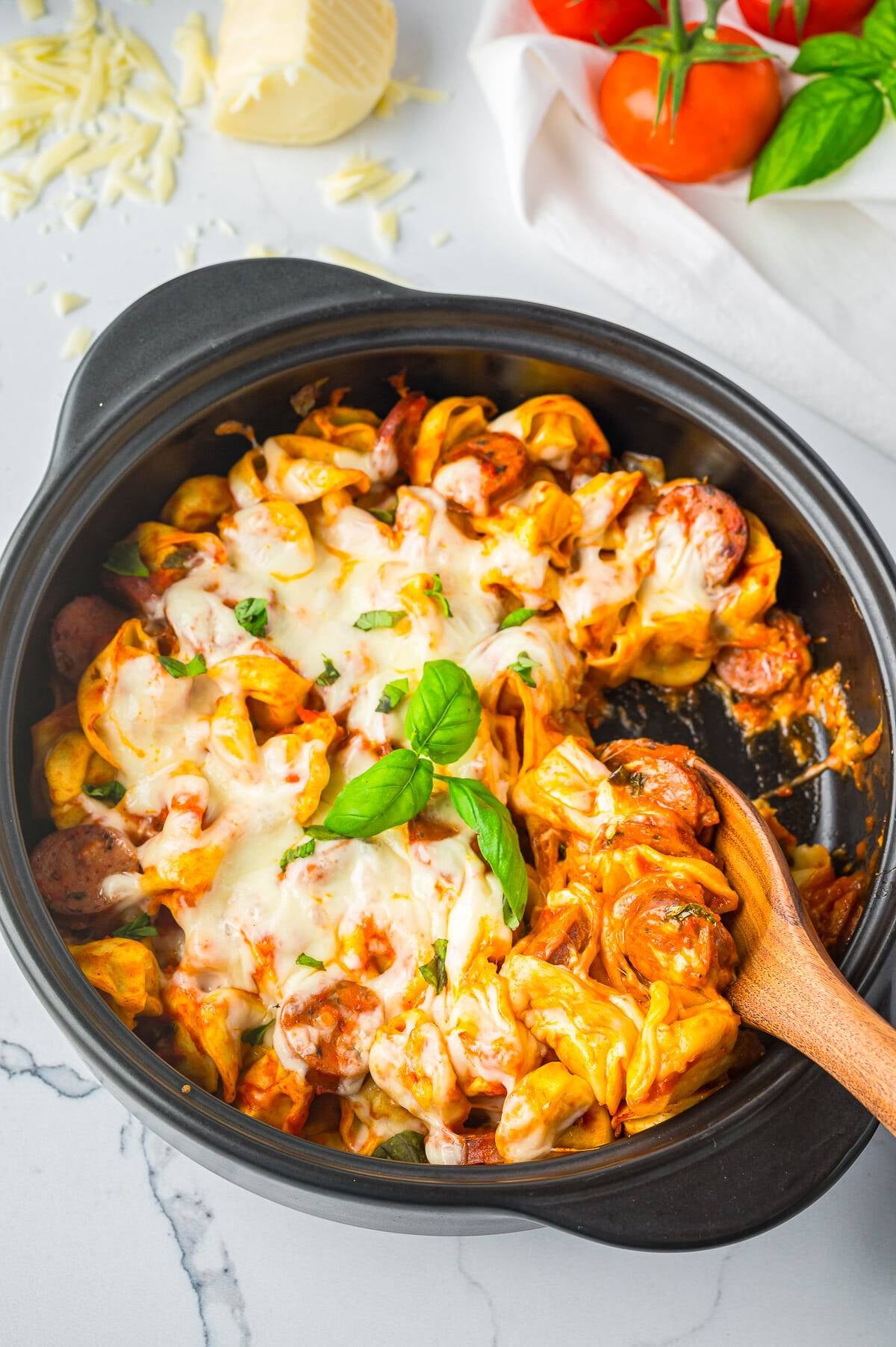 Baked Tortellini Recipe with Italian Sausage