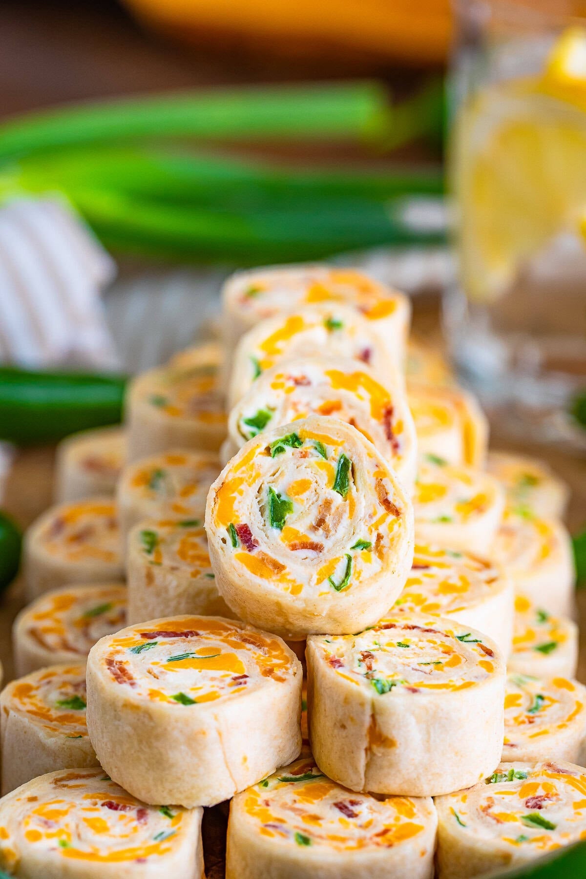 Easy Cream Cheese Pinwheels Recipe (Jalapeno Popper)