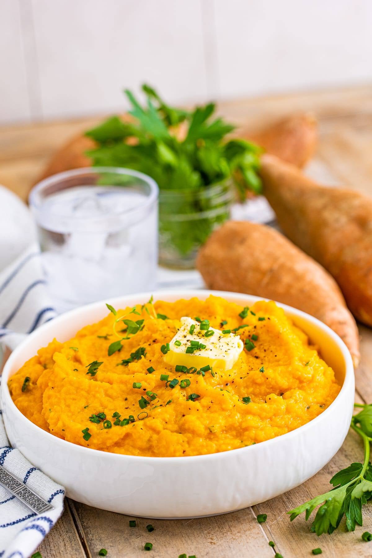 Savory Mashed Sweet Potatoes