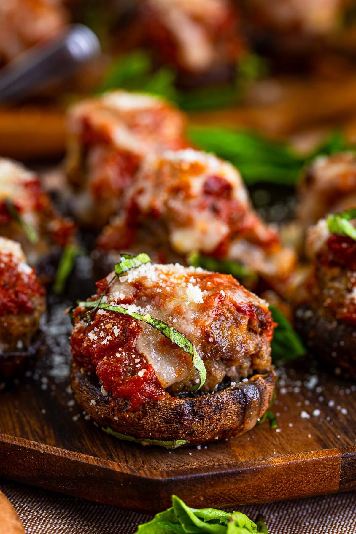 Italian Stuffed Mushrooms Recipe (Stuffed with Meatballs)