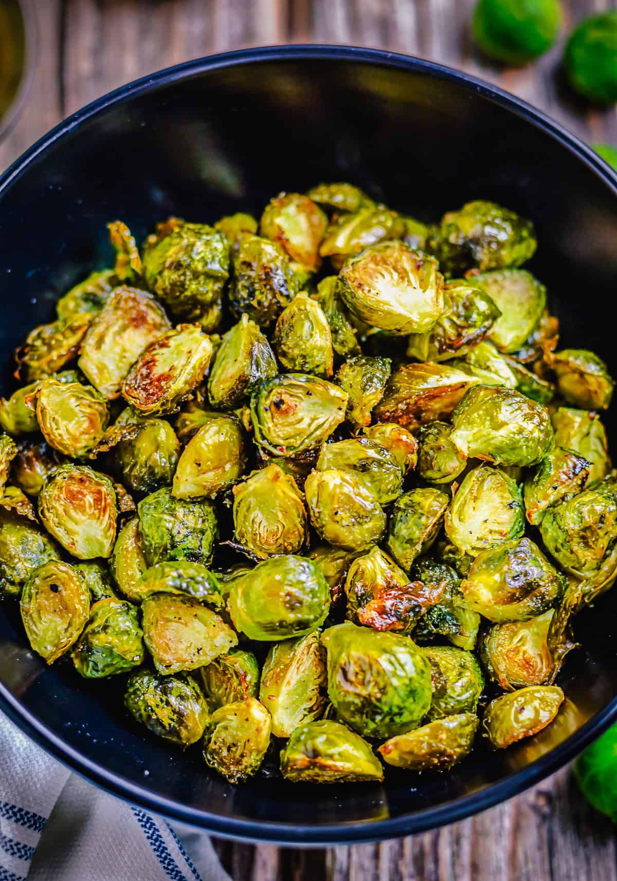 Easy Oven Roasted Brussel Sprouts Recipe (Crispy at 375)