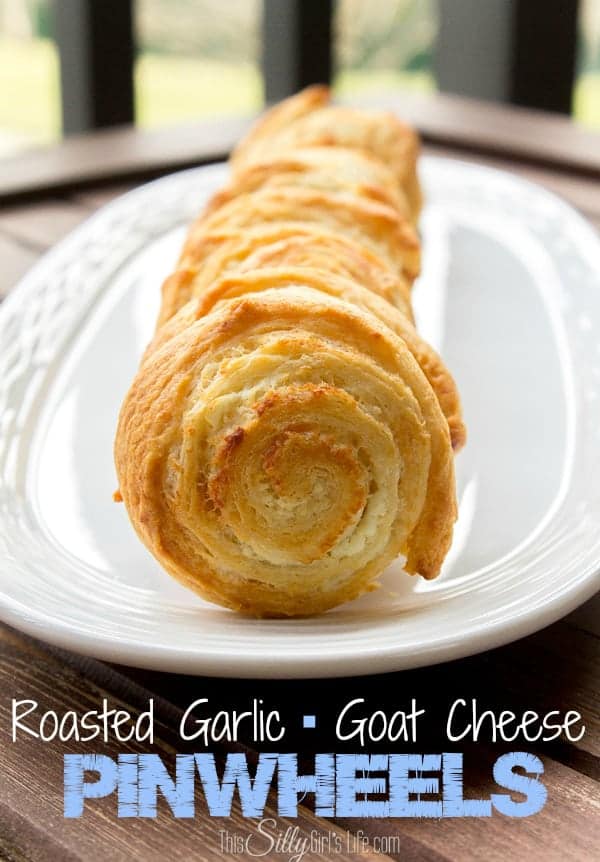 Roasted Garlic Goat Cheese Pinwheels Recipe