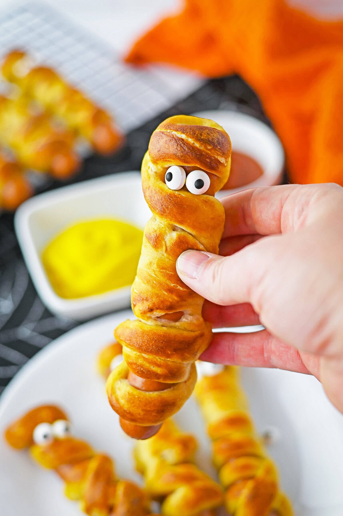 Easy Mummy Pretzel Dogs Recipe (Perfect for Halloween)