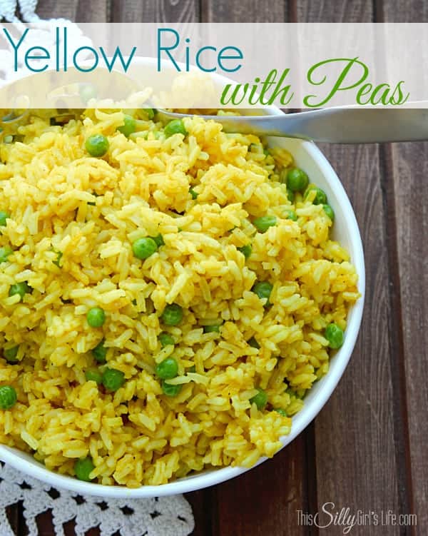 Yellow Rice with Peas {Using STAR Olive Oil}
