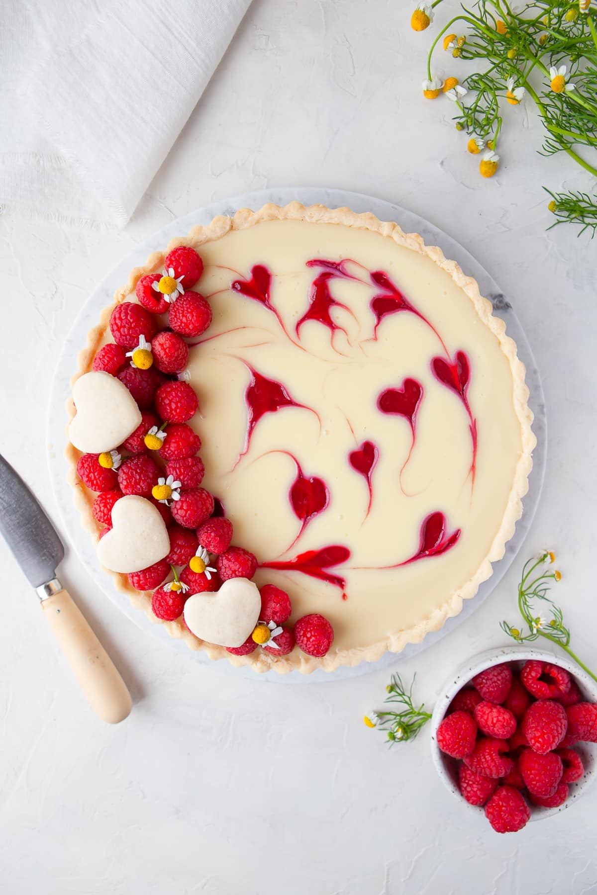 White Chocolate Raspberry Tart Recipe