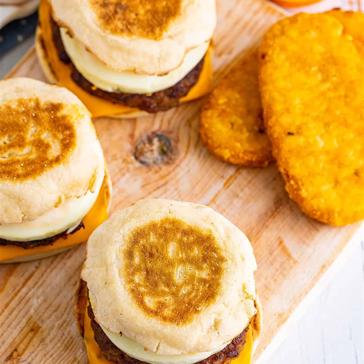 Sausage Egg and Cheese McMuffin Recipe (Homemade)