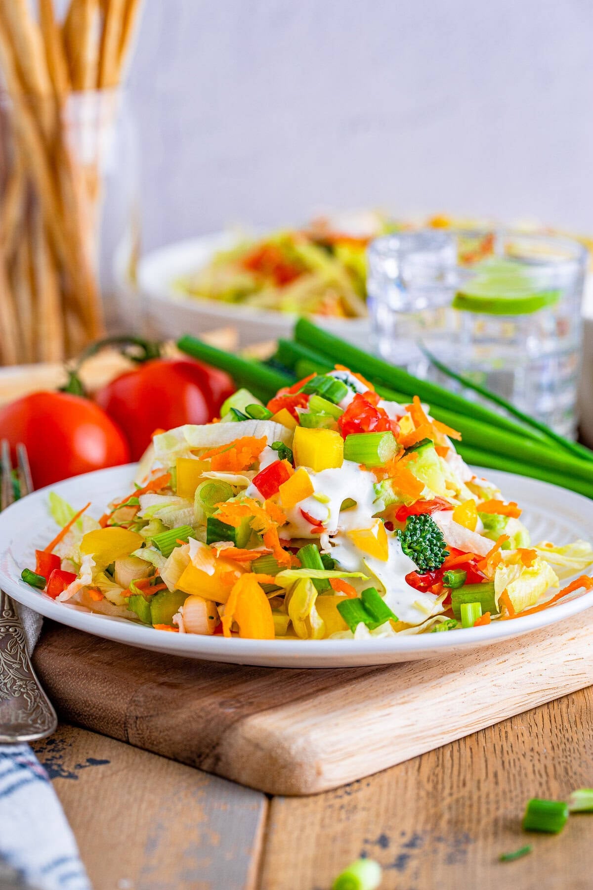 Chopped Lettuce Salad (The Best Simple Starter Salad)