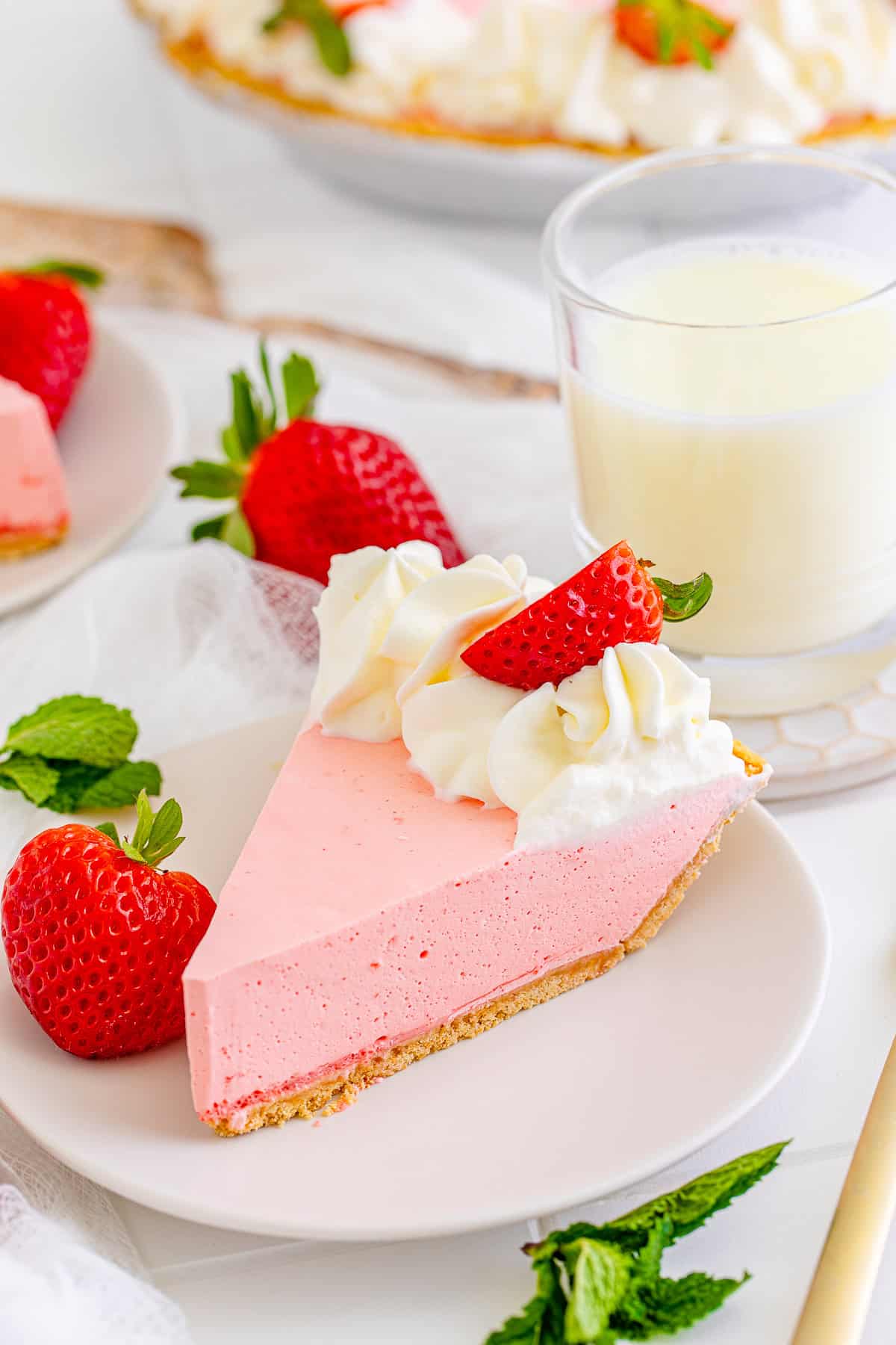 No Bake Strawberry Jello Pie Recipe